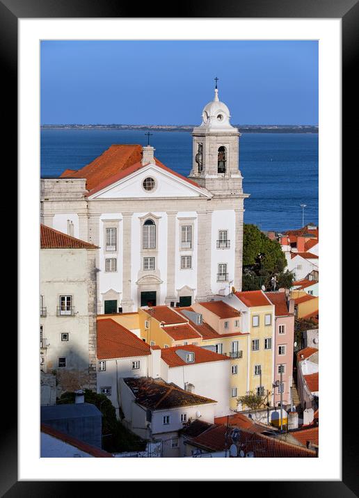 Santo Estevao church in Lisbon Framed Mounted Print by Artur Bogacki
