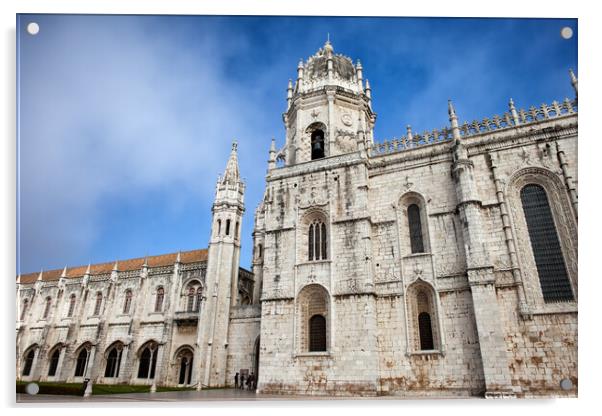 Jeronimos Monastery in Lisbon Acrylic by Artur Bogacki