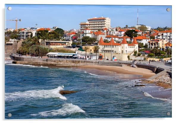 Seaside Resort of Estoril in Portugal Acrylic by Artur Bogacki