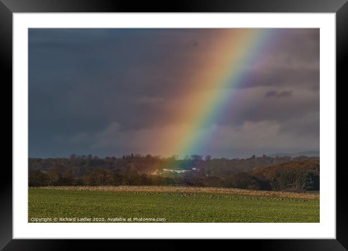 Vivid Rainbows End, East Shaws, Westwick, Teesdale Framed Mounted Print by Richard Laidler