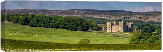 Bolton castle- Pano Canvas Print by kevin cook