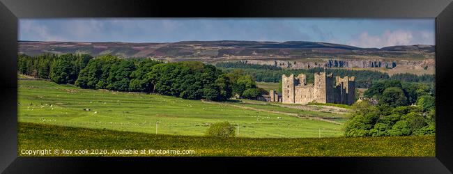 Bolton castle- Pano Framed Print by kevin cook