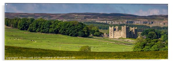 Bolton castle- Pano Acrylic by kevin cook