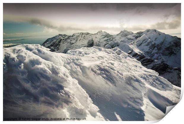 Cuillin winter. Print by Ashley Cooper