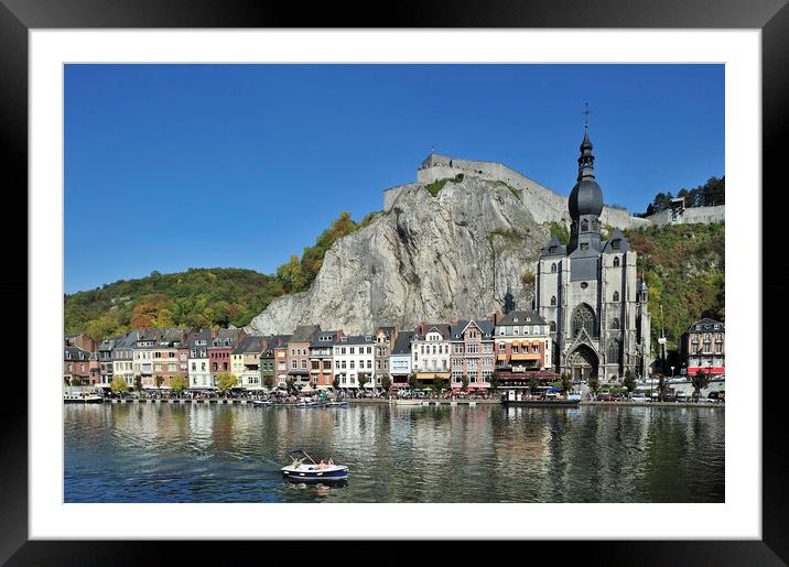 Collegiate Church of Notre-Dame at Dinant, Belgium Framed Mounted Print by Arterra 