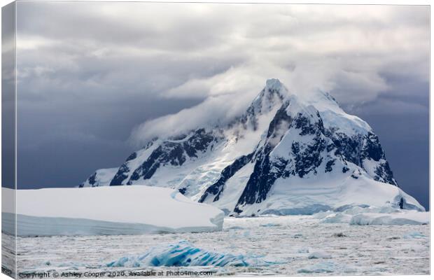 Antarctic mountain. Canvas Print by Ashley Cooper