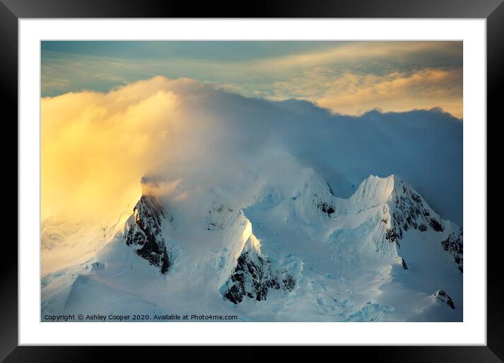 Sublime peak. Framed Mounted Print by Ashley Cooper