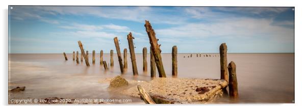 Groynes-Pano Acrylic by kevin cook