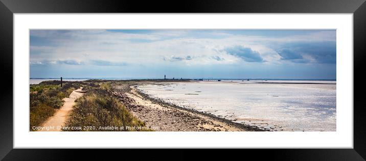 Spurn point-Pano Framed Mounted Print by kevin cook