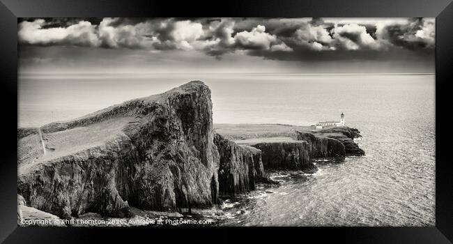Neist Point panorama, Isle of Skye  Framed Print by Phill Thornton