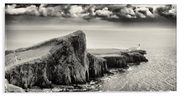 Neist Point panorama, Isle of Skye  Acrylic by Phill Thornton