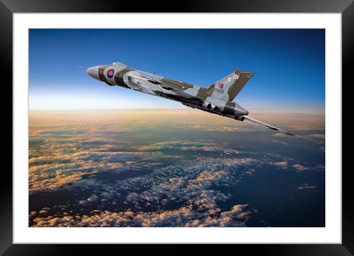 XH558 Queen of the Skies Framed Mounted Print by David Stanforth
