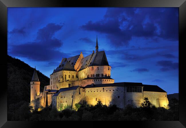 Vianden Castle, Luxembourg Framed Print by Arterra 