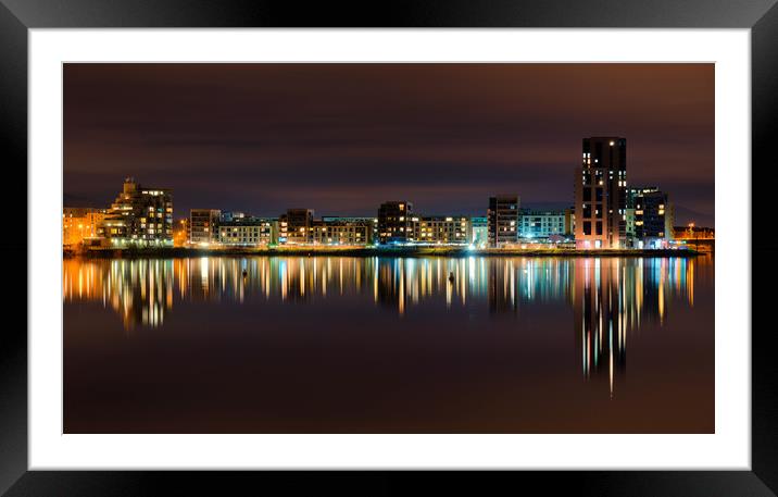 Cardiff reflections  Framed Mounted Print by Dean Merry