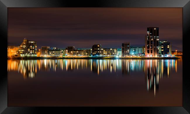 Cardiff reflections  Framed Print by Dean Merry