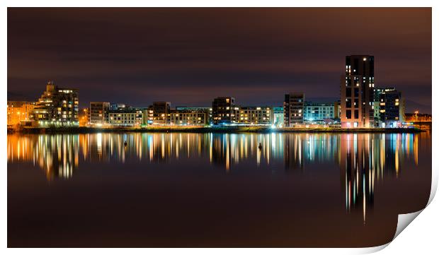 Cardiff reflections  Print by Dean Merry