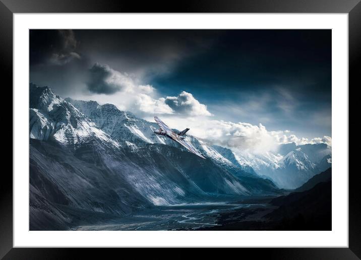 Vulcan Mountain Pass Framed Mounted Print by J Biggadike