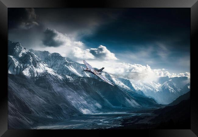 Vulcan Mountain Pass Framed Print by J Biggadike