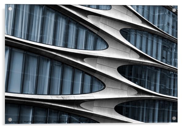 Condo apartments designed by Zaha Hadid , The High Line, Chelsea, New York City Acrylic by Martin Williams