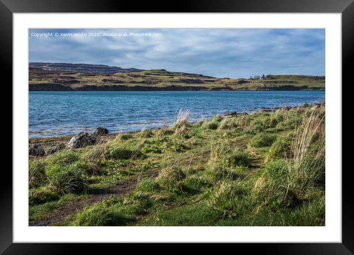 Peaceful little Loch on Isle of Skye Framed Mounted Print by Kevin White