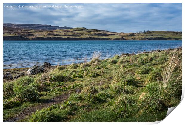 Peaceful little Loch on Isle of Skye Print by Kevin White