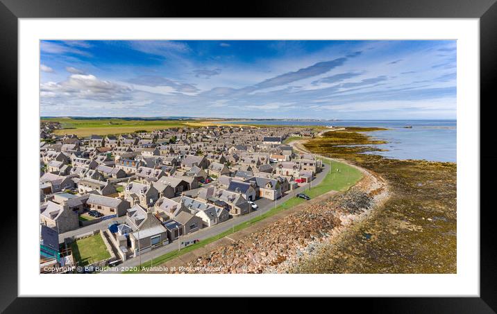 Inverallochy and Cairnbulg Villages Framed Mounted Print by Bill Buchan