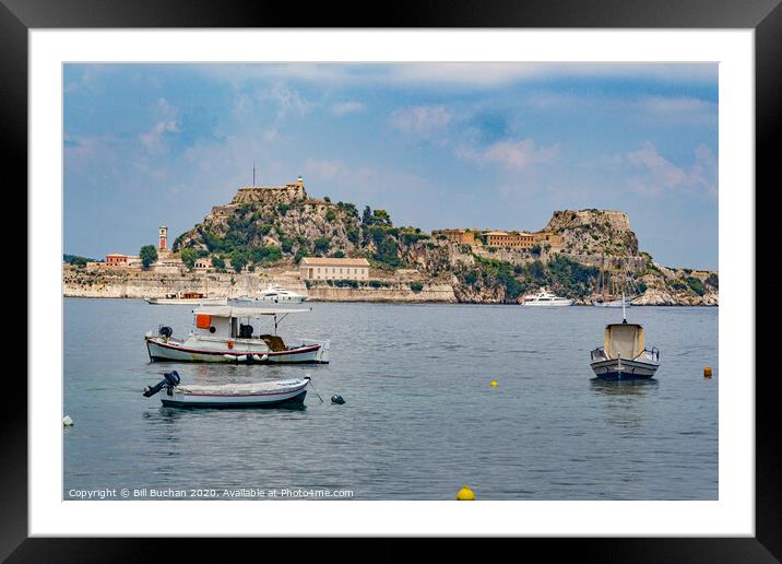 Old Fortress Corfu Framed Mounted Print by Bill Buchan
