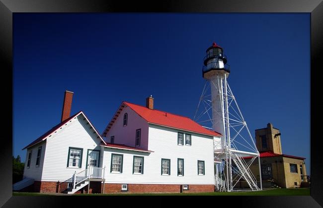Whitefish Point Lighthouse Framed Print by Ian Pettman