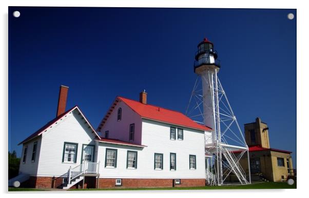 Whitefish Point Lighthouse Acrylic by Ian Pettman
