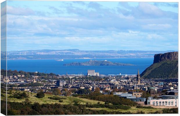 Firth of Forth islands and Fife Canvas Print by Theo Spanellis