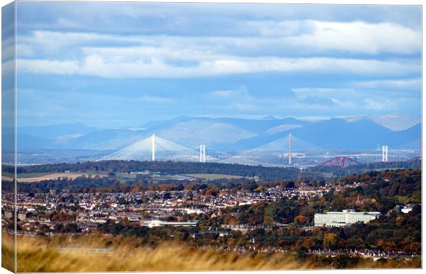 The Forth Bridges Canvas Print by Theo Spanellis