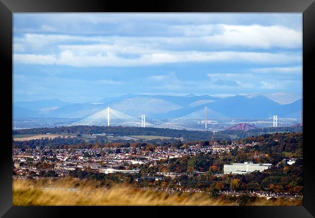 The Forth Bridges Framed Print by Theo Spanellis