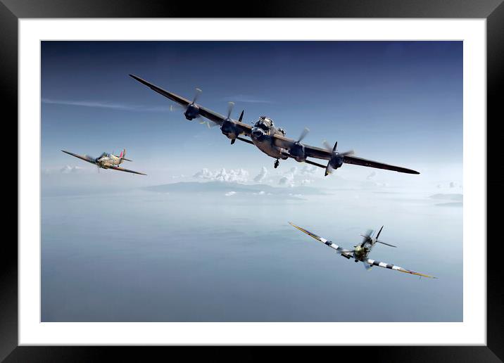 BBMF Perfect Harmony Framed Mounted Print by David Stanforth