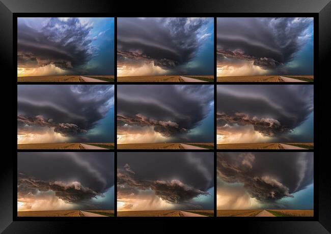 Supercell Sequence Framed Print by John Finney