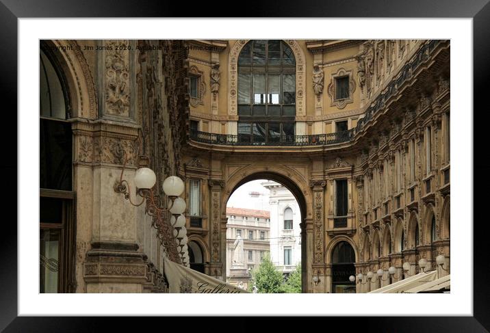 Galleria Vittorio Emanuele II, Milano Framed Mounted Print by Jim Jones