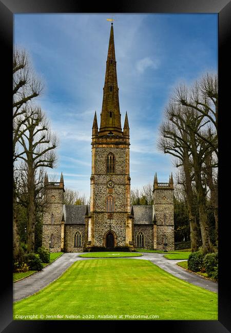 Hillsborough Parish Church - Northern Ireland  Framed Print by Jennifer Nelson