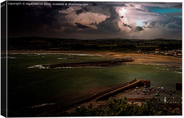 Storm On The Mount Canvas Print by Nigel Hatton