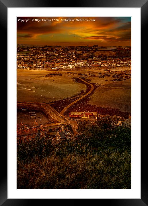 Sunset On The Mount Framed Mounted Print by Nigel Hatton