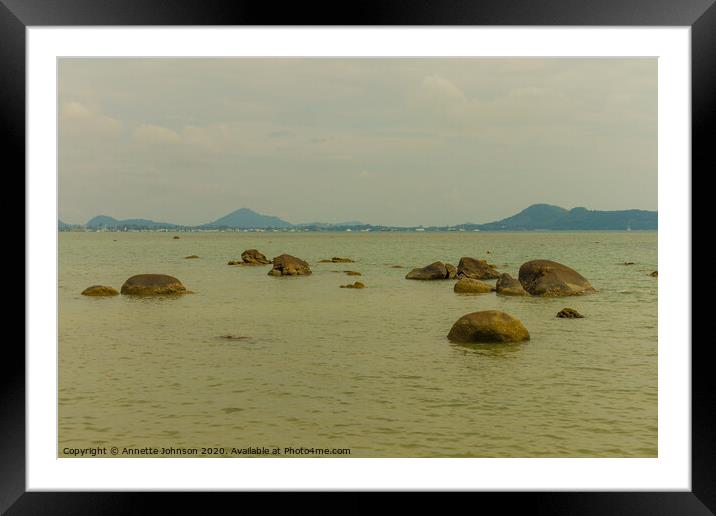Chalong Bay from Laem Ka Noi Framed Mounted Print by Annette Johnson