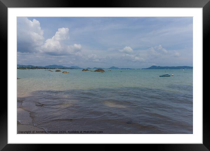 Chalong Bay Framed Mounted Print by Annette Johnson