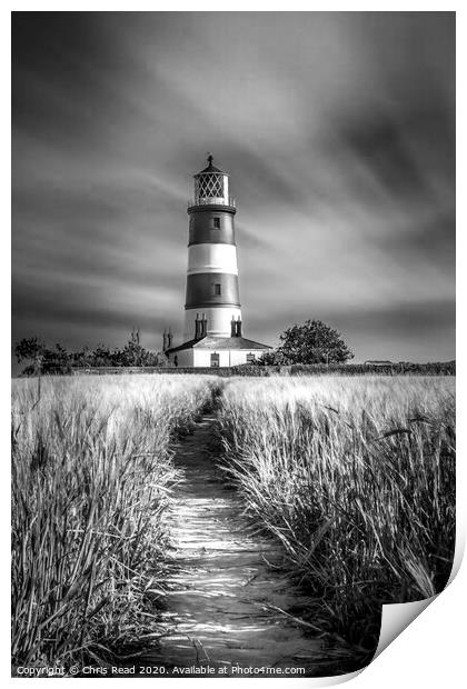 Happisburgh Lighthouse Print by Chris Read