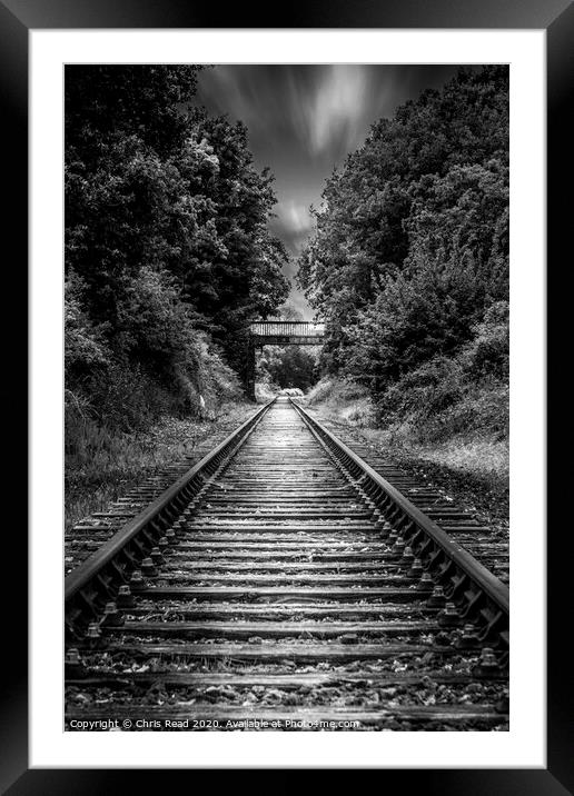Outdoor railway Framed Mounted Print by Chris Read