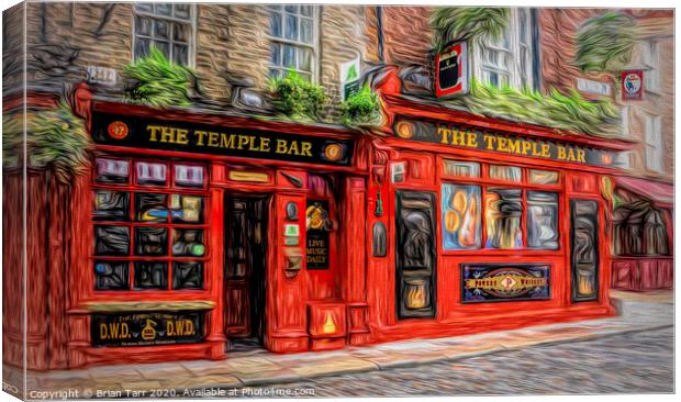 Temple Bar Pub, Dublin Canvas Print by Brian Tarr