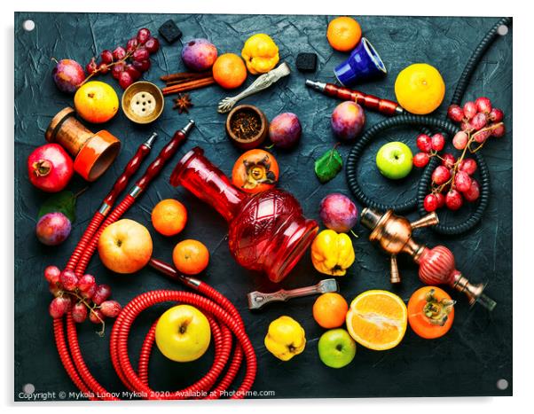 Modern fruit hookah Acrylic by Mykola Lunov Mykola
