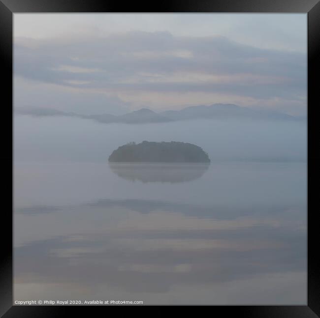 St Herberts Island, Derwentwater - Lake District Framed Print by Philip Royal