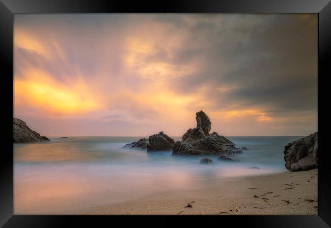 Long exposure coastal picture Framed Print by Arpad Radoczy