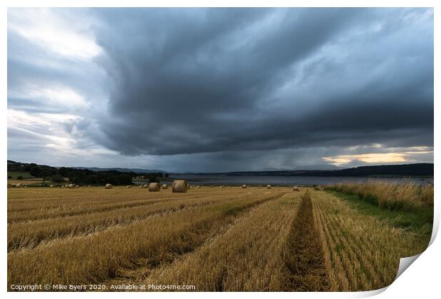 "Nature's Symphony: A Dramatic Harvest Ballet" Print by Mike Byers