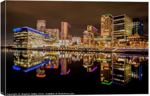 Salford Quays Canvas Print by Stephen Bailey