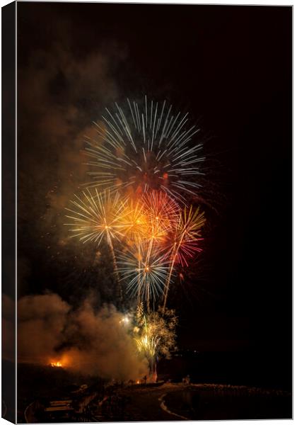 Fireworks, Tenerife Canvas Print by Phil Crean