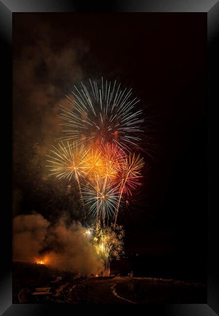 Fireworks, Tenerife Framed Print by Phil Crean